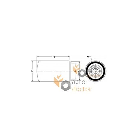 Fuel filter WK731 [MANN]