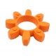 Toothed coupling nut, orange (92 Shore-A) for combine rotor drive gearbox 771337 suitable for Claas Lexion