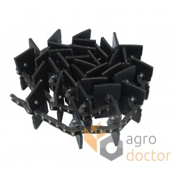 Return grain elevator roller chain with 144 links [AM]