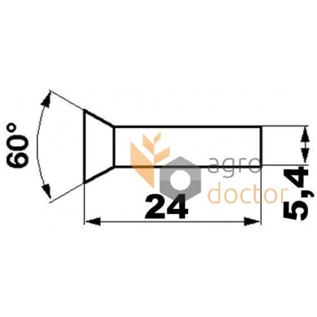 Rivet 244027 (5,4х24) suitable for Claas