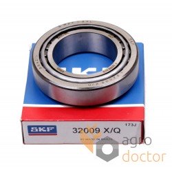 32009 X [SKF]محمل بكرات مدبب - 45 X 75 X 20 MM