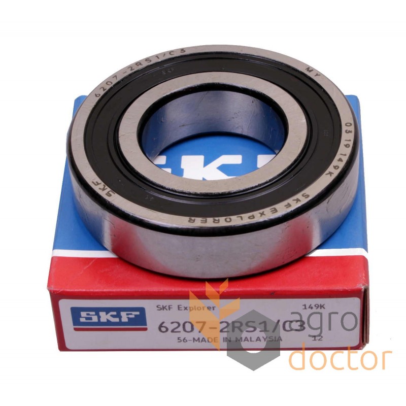 Qt.10 6207-2RS C3 SKF Brand rubber seals bearing 6207-rs ball bearings 6207 rs 