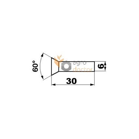 Nit 237054 pasuje do Claas, 6x30