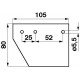 Header knife guide 522189 suitable for Claas