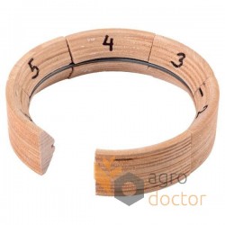 Bague en bois 181202 adaptable pour batteuse Claas