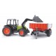 Juguete  tractor adecuado para Claas NECTIS 267F (com reolque)