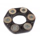 Flexible coupling rubber disc 63х141 mm [JURID]