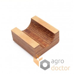 Wooden bearing 687106.0 suitable for Claas harvester straw walker - (1/2) d35mm