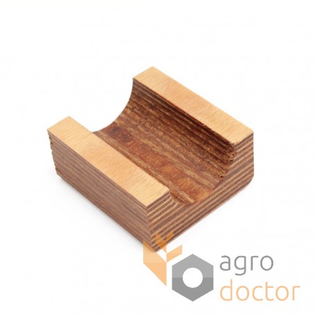 Palier en bois 687106.0 adaptable pour secoueur de moissonneuse-batteuse Claas - (1/2) d35mm