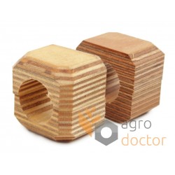Wooden bearing 791187.0 suitable for Claas harvester straw walker - d25mm
