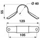 Metal reel mounting, 123mm