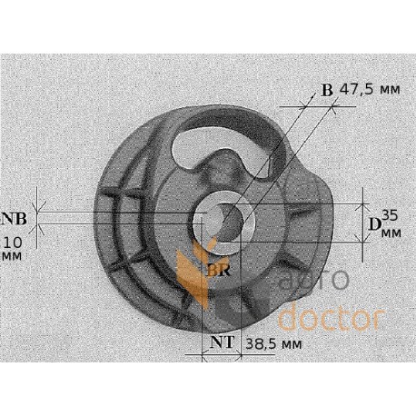 Drive pulley 525205378832 for knotter RS 3788 EM 10.02