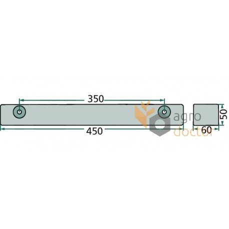 Piston shoe set, 450mm