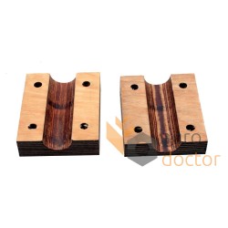 Cojinete de madera AZ31216 para John Deere sacudidor de paja de cosechadora Claas - shaft 35 mm [TR]