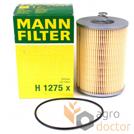 Oil filter (insert) H1275x [MANN]