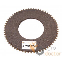 62 Tooth sprocket of gear muff - 758874.1 suitable for Claas, d88mm