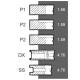 Pierścienie tłokowe 745902M91 Massey Ferguson silnika Perkins (5 pierścieni) [Bepco]