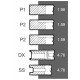 Piston ring set 745902М91 Massey Ferguson engine Perkins, (5 rings), [Bepco]