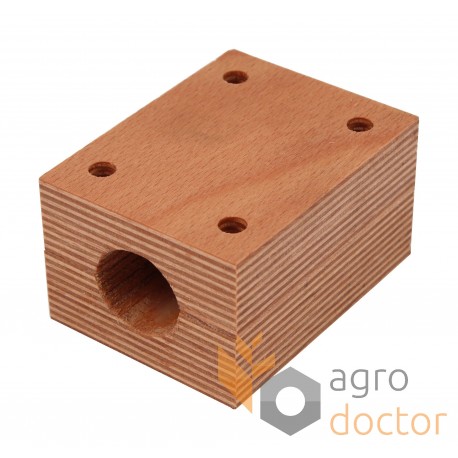 محمل خشبي 1720742M91 مناسب ل Massey Ferguson مشاية القش - عمود 31.5 mm [Agro Parts]