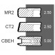 Satz Kolbenringe 747428M91 Massey Ferguson Motor Perkins, (3Ringe), [Bepco]