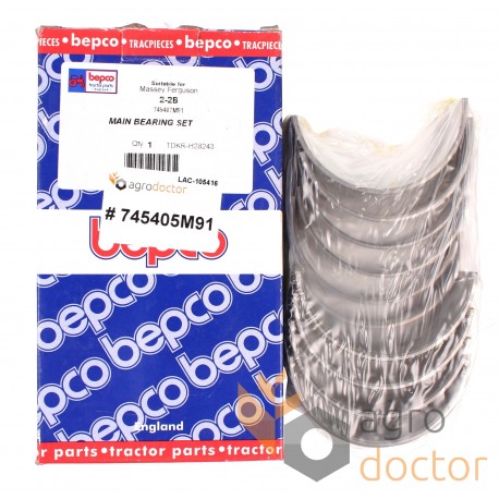 Crankshaft main bearing set 2-2B [Bepco]