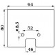 Elevator roller chain paddle 94X80