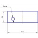 Piston guide lining 813264 for Claas Markant 55 baler