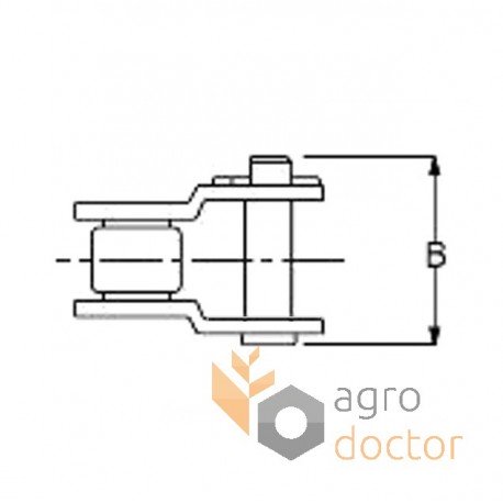 Roller chain offset link 10A-1H - chain