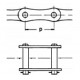 Maillon de liason de la chaîne à rouleaux 16B-1H [Rollon]