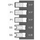 Piston ring set 745952M91 Massey Ferguson engine Perkins, (5 rings), [Bepco]
