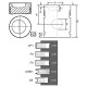Двигун PERKINS Поршень Поршень з пальцем та кільцями