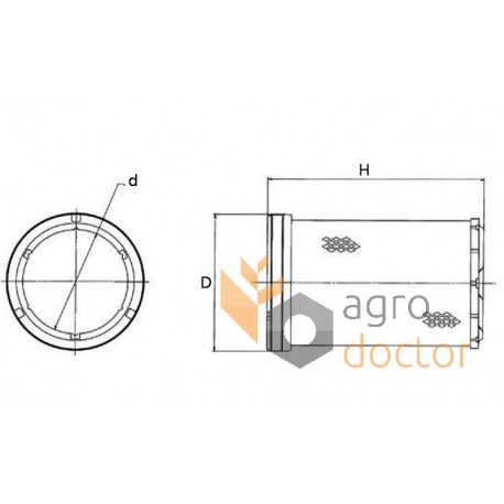 Filtr powietrza P777871 [Donaldson]