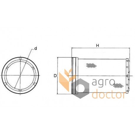 Air filter RE210103 John Deere [Original]