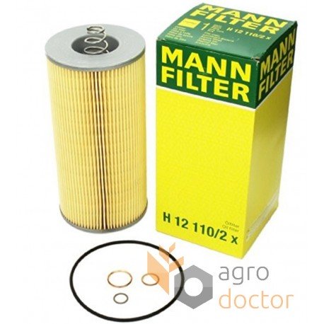 Oil filter (insert) H12 110/2x [MANN]