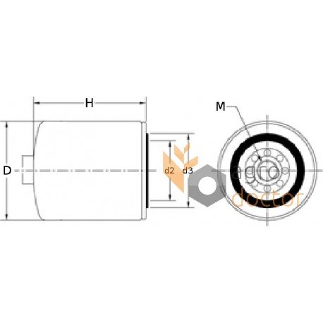 Fuel filter RE522688 [WIX]