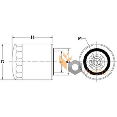 Oil filter P553411 [Donaldson]