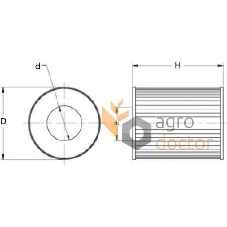 Filtre à carburant (insértion) 068709 adaptable pour Claas [MANN]