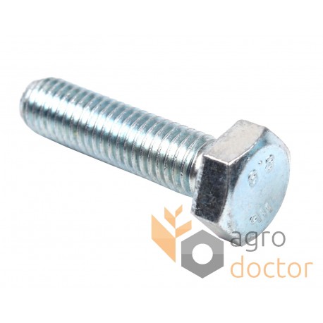 Zinc plated bolt M8x30