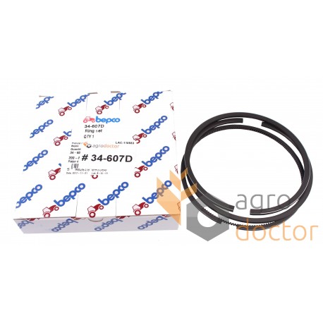 Piston ring set, UPRK0002D Perkins, 105.00+1.02mm. (3 rings), [Bepco]