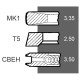 Piston ring set, UPRK0002D Perkins, 105.00+1.02mm. (3 rings), [Bepco]