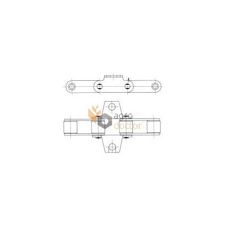 Feederhouse roller chain CA550/2K1/JA [Rollon]