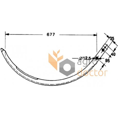 Baler needle (Aluminum) 808330 suitable for Claas