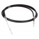 Handbrake push pull cable for Claas combine - 4015mm