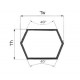 Double courroie trapézoïdale (hexagonal) 610835.0 adaptable pour Claas [Optibelt]