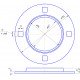 Pressed flange housing P210 / RA50 / PBY210