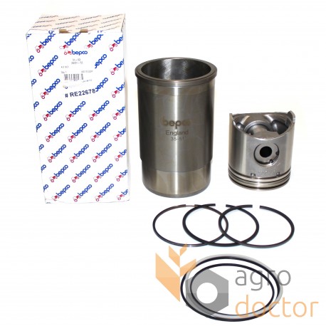 Engine piston set RE22678 John Deere (compl., 3rings), [Bepco]