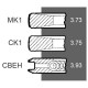 Piston ring kit, 116mm