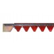 Knife assembly 611211 suitable for Claas for 3600 mm header - 49 serrated blades