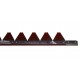 Lame de faucheuse 611229 adaptable pour Claas pour tablier de coupe 3835 mm - 48.5 lames dentelées
