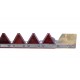Lame de faucheuse 770551 adaptable pour Claas pour tablier de coupe 2380 mm - 30 lames dentelées